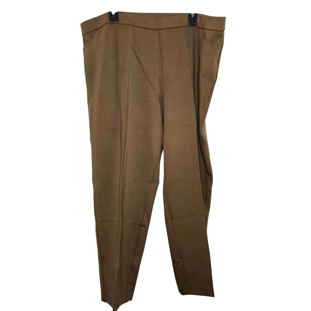 Susan Graver Regular Bi-Stretch Pull-On Slim Leg Ankle Pants Size 3X